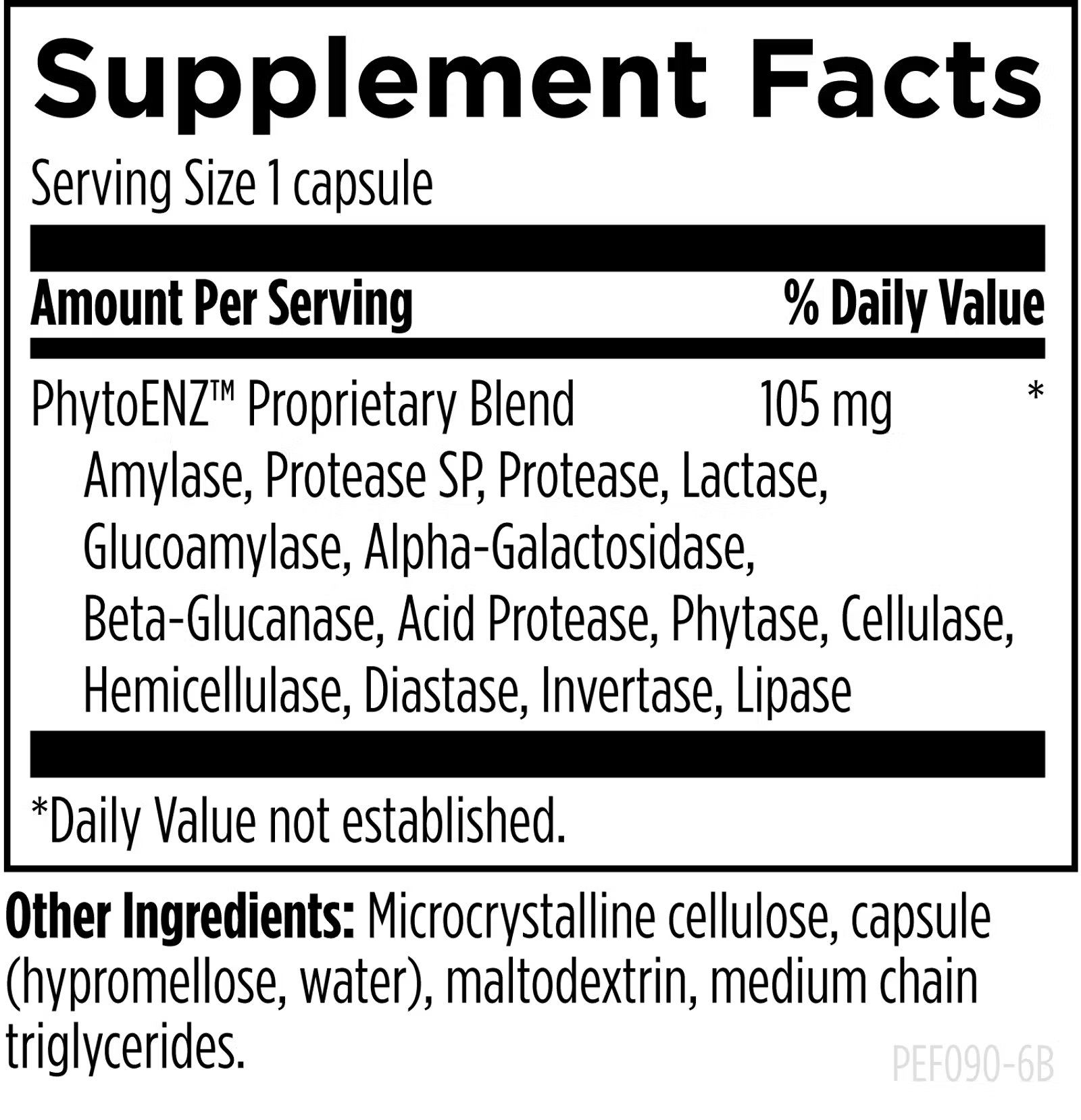 Plant Enzyme Digestive Formula