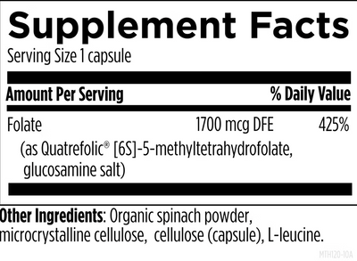 L-5-MTHF 1,700 mcg DFE (1 mg)