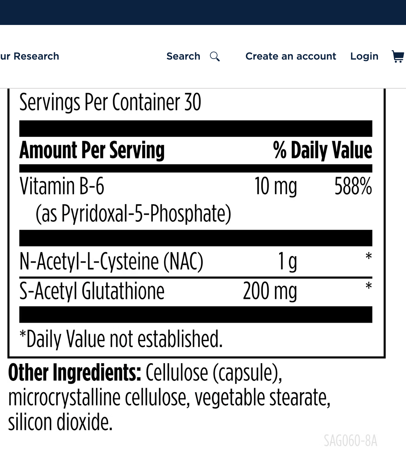 S-Acetyl Glutathione Synergy