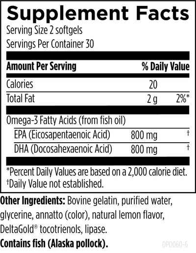 Designs for Health Omega Avail Hi-Po dietary supplement info