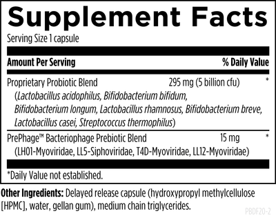 Probiophage DF™ Vegetarian dietary supplement singapore info