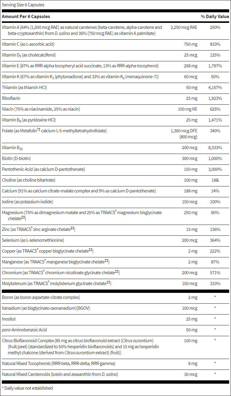 MultiThera® 1 Capsule Formula Plus K